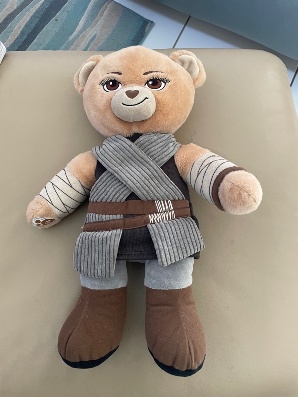 Star Wars Plush Bear in Tan, Brown and Gray Costume Star Wars Rey Bear